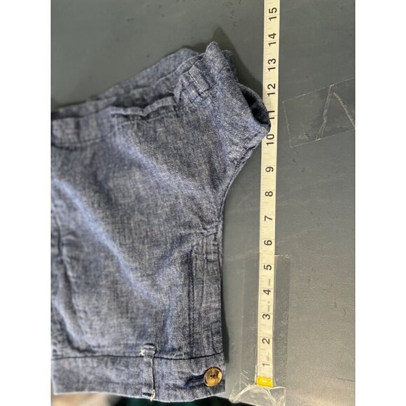 Old Navy Womens Everyday Mid-Rise Linen Blend Shorts 8 beachy boho coastal - Picture 6 of 8